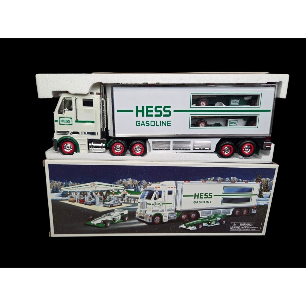 2003 Hess Toy Truck and Race Cars in original box